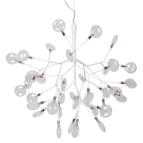 Светильник подвесной EVITA SP36 WHITE/TRANSPARENT Crystal Lux прозрачный 36 ламп, основание белое в стиле современный ветви фото 3